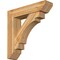 Ekena Millwork Merced Slat Rough Sawn Bracket w/ Offset Brace, Western Red Cedar, 8"W x 34"D x 34"H BKT0806X34X34MRC06RWR - alternate 1